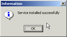 Installing NT Service