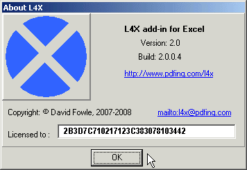 L4X license form